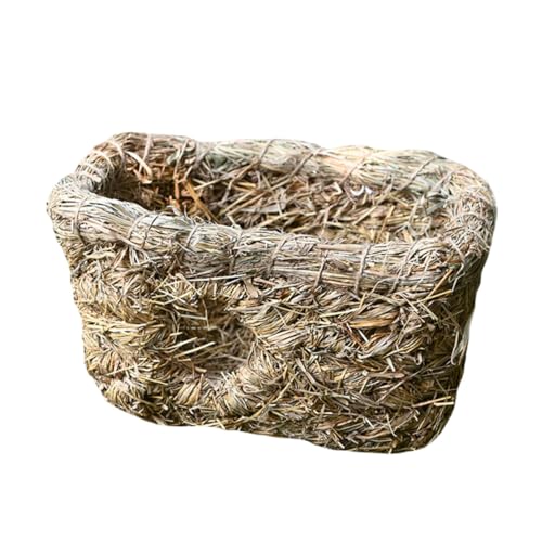 TOBBOMEY Handgefertigtes Haustiernest aus Natürlichem Material Doppellöchriges Kleintierhaus für Kaninchen und Kleine Haustiere Kompakt Warm Sicher und Komfortabel zum Schlafen TOBBOMEY Handgefertigtes Haustiernest aus Natürlichem Material Doppellöchriges Kleintierhaus für Kaninchen und Kleine Haustiere Kompakt Warm Sicher und Komfortabel zum Schlafen von TOBBOMEY