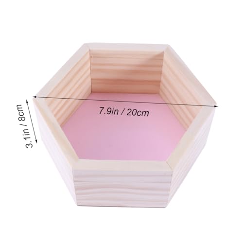 TOBBOMEY Hexagonales Holzregal aus Kiefernholz Kleines Wandregal in Rosa Dekoratives Aufbewahrungsregal für Kinderzimmer Kinderkleidungsgeschäft Rustikales Sicheres Design für Deko TOBBOMEY Hexagonales Holzregal aus Kiefernholz Kleines Wandregal in Rosa Dekoratives Aufbewahrungsregal für Kinderzimmer Kinderkleidungsgeschäft Rustikales Sicheres Design für Deko von TOBBOMEY