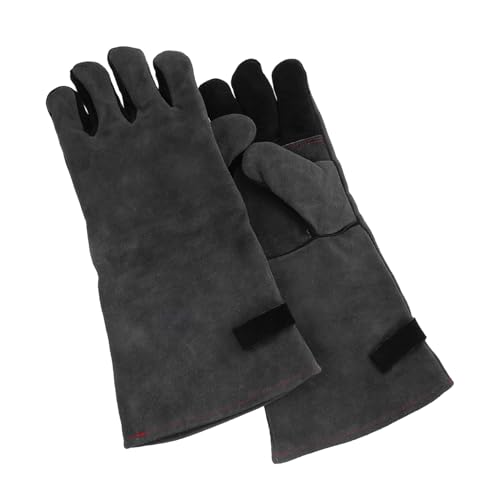TOBBOMEY Hitzebeständige Grillhandschuhe aus Langlebigem Atmungsaktivem Material Hitzeschützende Kochhandschuhe für Damen und Herren Vielseitig für Backofen Grill und Herd Geeignet von TOBBOMEY