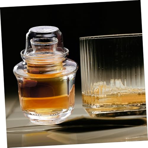 TOBBOMEY Hitzebeständiger Glas teekessel mit Deckel Multifunktionaler Sake Teewärmer für Zuhause Transparentes Elegantes Design für Restaurants und Teehäuser von TOBBOMEY