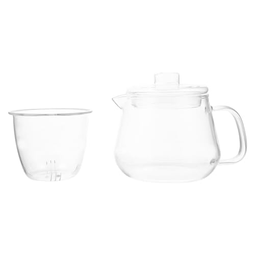 TOBBOMEY Hitzebeständiger Glas teekessel mit Transparentem Körper Leicht zu Reinigen Stilvolles Design für Losen Tee und Teegenuss zu Hause von TOBBOMEY