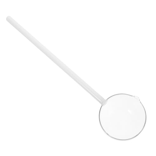 TOBBOMEY Hitzebeständiger Glaslöffel Vielseitig Einsetzbar für Tee Kaffee Dessert und Suppen Servierlöffel Japanischer Stil Eleganter Teelöffel für Haushalt und Gastronomie von TOBBOMEY