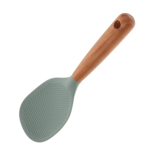 TOBBOMEY Hitzebeständiger Silikon Reislöffel mit Ergonomischem Holzgriff Antihaftbeschichtet Reiskocher Servierlöffel in Modischem für Einfache Handhabung Küche TOBBOMEY Hitzebeständiger Silikon Reislöffel mit Ergonomischem Holzgriff Antihaftbeschichtet Reiskocher Servierlöffel in Modischem für Einfache Handhabung Küche von TOBBOMEY