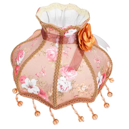 TOBBOMEY Hochwertiger Europäischer Stoff lampenschirm mit Fransen und Spitzen Weiches Warmes Licht Langlebig und Vielseitig für Tisch Nachttisch Stehlampen Geeignet Dekorativ für TOBBOMEY Hochwertiger Europäischer Stoff lampenschirm mit Fransen und Spitzen Weiches Warmes Licht Langlebig und Vielseitig für Tisch Nachttisch Stehlampen Geeignet Dekorativ für von TOBBOMEY