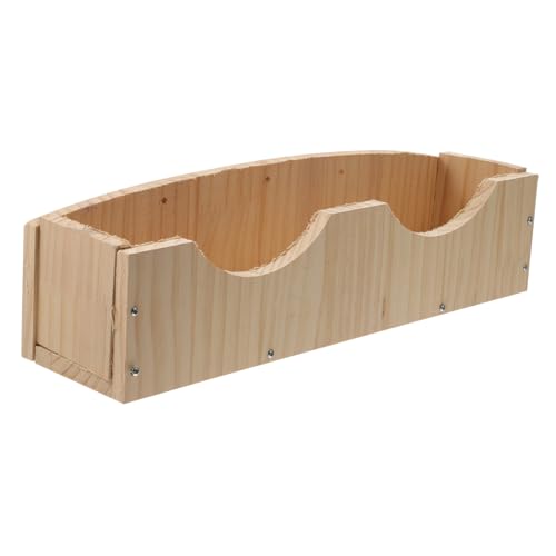TOBBOMEY Holz Futterrinne für Kleintiere Großer Hängender Heufutterspender für Kaninchen Meerschweinchen Chinchilla Stabile Befestigung Sicherer Futterhalter für Käfige Schadstofffreie TOBBOMEY Holz Futterrinne für Kleintiere Großer Hängender Heufutterspender für Kaninchen Meerschweinchen Chinchilla Stabile Befestigung Sicherer Futterhalter für Käfige Schadstofffreie von TOBBOMEY