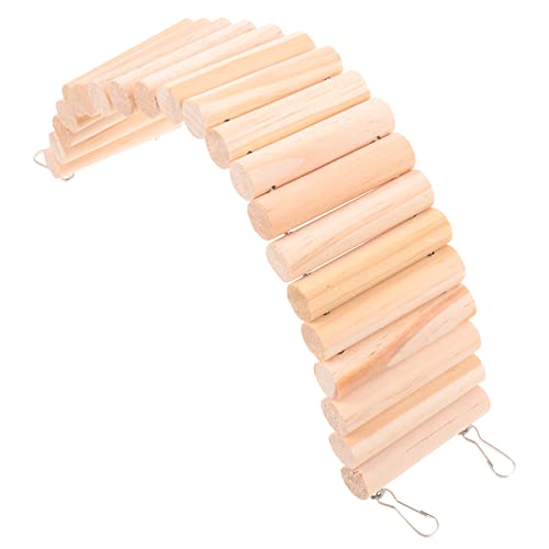 TOBBOMEY Holz Hamster Kletterleiter Natürliche und Langlebige Spielzeugbrücke für Kleintiere für Hamster Meerschweinchen und Vögel Fördert Spiel und Bewegung TOBBOMEY Holz Hamster Kletterleiter Natürliche und Langlebige Spielzeugbrücke für Kleintiere für Hamster Meerschweinchen und Vögel Fördert Spiel und Bewegung von TOBBOMEY