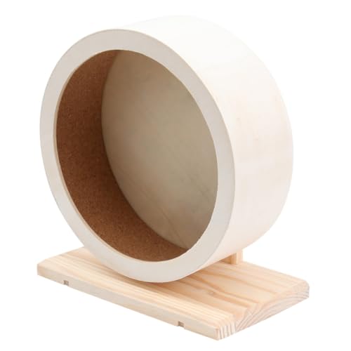 TOBBOMEY Holz Laufrad für Kleintiere Mittlere Geräuschlos Rutschfestes Trainingsrad für Hamster Igel Zwerghamster und Kleine Haustiere zur Gesunden Bewegung TOBBOMEY Holz Laufrad für Kleintiere Mittlere Geräuschlos Rutschfestes Trainingsrad für Hamster Igel Zwerghamster und Kleine Haustiere zur Gesunden Bewegung von TOBBOMEY