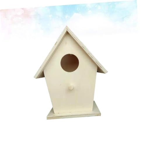 TOBBOMEY Holz Nistkasten Vogelhaus Aufhängen DIY Holzvogelhaus für Garten und Balkon Naturholz Farbe Kindgerechtes Bastelset zur Vogelzucht und Dekoration im Außenbereich TOBBOMEY Holz Nistkasten Vogelhaus Aufhängen DIY Holzvogelhaus für Garten und Balkon Naturholz Farbe Kindgerechtes Bastelset zur Vogelzucht und Dekoration im Außenbereich von TOBBOMEY