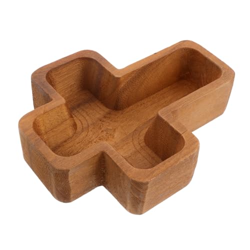 TOBBOMEY Holz Tablett Kreuzförmig Servierplatte Nachhaltig Holz Snack Dessertplatte Party Snack Tray Für Zuhause Küche Dekoratives Mehrzweck Tablett TOBBOMEY Holz Tablett Kreuzförmig Servierplatte Nachhaltig Holz Snack Dessertplatte Party Snack Tray Für Zuhause Küche Dekoratives Mehrzweck Tablett von TOBBOMEY