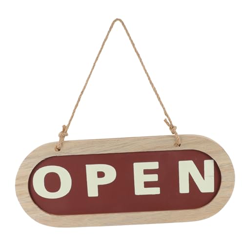 TOBBOMEY Holz Türschild Open Doppelseitig Robustes Welcome Door Plate Ornament Natürliche Holzoptik Stilvolle Ladendekoration Vielseitig für Geschäfts und Shop Eingänge Geeignet TOBBOMEY Holz Türschild Open Doppelseitig Robustes Welcome Door Plate Ornament Natürliche Holzoptik Stilvolle Ladendekoration Vielseitig für Geschäfts und Shop Eingänge Geeignet von TOBBOMEY