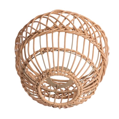 TOBBOMEY Imitat Rattan Lampenschirm Hängend Wunderschön Geflochten Stilvoll Für Wohnzimmer Bar Restaurant Fassung Einfach Montage Eleganter Beleuchtungsschirm TOBBOMEY Imitat Rattan Lampenschirm Hängend Wunderschön Geflochten Stilvoll Für Wohnzimmer Bar Restaurant Fassung Einfach Montage Eleganter Beleuchtungsschirm von TOBBOMEY