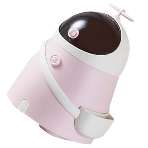 TOBBOMEY Kawaii Astronaut Mini Mülleimer Kleiner Schreibtisch Abfalleimer Für Büro Dorm Moderater Behälter Mit Weit Offenem Design Für Papier Und Müll von TOBBOMEY
