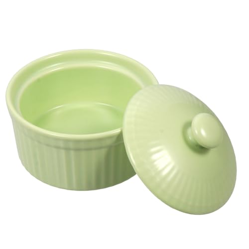 TOBBOMEY Keramik Auflaufform mit Deckel Ofenfestes Dessert Backgeschirr Grüne Auflaufform für Pudding Hitzebeständig Spülmaschinenfest für Familie Party Restaurant und Buffet TOBBOMEY Keramik Auflaufform mit Deckel Ofenfestes Dessert Backgeschirr Grüne Auflaufform für Pudding Hitzebeständig Spülmaschinenfest für Familie Party Restaurant und Buffet von TOBBOMEY