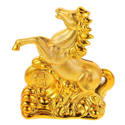 TOBBOMEY Keramik Sparbüchse Pferdefigur Zodiac Pferd Design Dekorativer Münzbehälter für Wohlstand Glückssymbol als und Tischdekoration für Zuhause und Büro TOBBOMEY Keramik Sparbüchse Pferdefigur Zodiac Pferd Design Dekorativer Münzbehälter für Wohlstand Glückssymbol als und Tischdekoration für Zuhause und Büro von TOBBOMEY