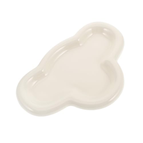TOBBOMEY Keramik Wolken tablett Klein Glänzend Dekoratives Schmucktablett Ablage für Schlüssel Ringe Vielseitiges Deko Serviertablett für Badezimmer Küche und Innenbereich TOBBOMEY Keramik Wolken tablett Klein Glänzend Dekoratives Schmucktablett Ablage für Schlüssel Ringe Vielseitiges Deko Serviertablett für Badezimmer Küche und Innenbereich von TOBBOMEY