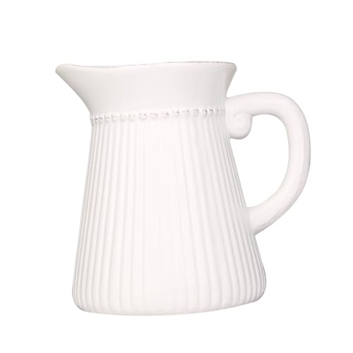 TOBBOMEY Keramikvase Weiß mit Reliefmuster Stabile Tischvase für Blumenarrangements Dekorative Haushaltsvase aus Langlebiger Keramik Geeignet für Rosenstrauß und Wohnraumdeko TOBBOMEY Keramikvase Weiß mit Reliefmuster Stabile Tischvase für Blumenarrangements Dekorative Haushaltsvase aus Langlebiger Keramik Geeignet für Rosenstrauß und Wohnraumdeko von TOBBOMEY