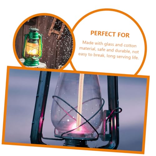 TOBBOMEY Klarer Glas Lampenschirm für Kerosinlampe Windschutz mit Zuverlässigem Baumwoll docht Hitzebeständig Kompakte Geeignet als Ersatz für Öl Petroleumlampen TOBBOMEY Klarer Glas Lampenschirm für Kerosinlampe Windschutz mit Zuverlässigem Baumwoll docht Hitzebeständig Kompakte Geeignet als Ersatz für Öl Petroleumlampen von TOBBOMEY
