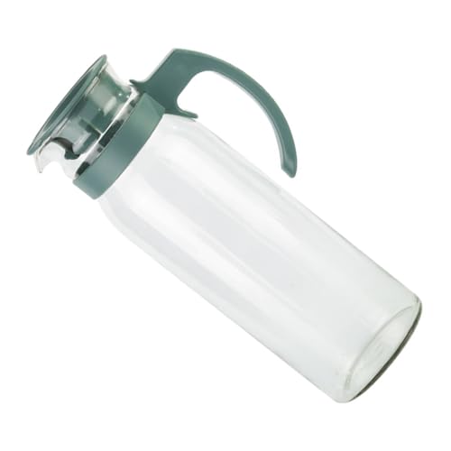 TOBBOMEY Klarglas Wasserkaraffe Haushaltskännchen für Kalte Getränke Kühlschrankgeeignet Bpa frei Transparenter Behälter für Wasser Tee Büro und Zuhause von TOBBOMEY