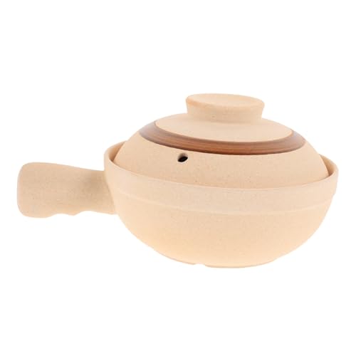 TOBBOMEY Kleine Keramik Auflaufform mit Deckel Hitzebeständiger Tontopf für Person Feine Verarbeitung Gleichmäßige Wärmeverteilung für Suppe und Reisgerichte TOBBOMEY Kleine Keramik Auflaufform mit Deckel Hitzebeständiger Tontopf für Person Feine Verarbeitung Gleichmäßige Wärmeverteilung für Suppe und Reisgerichte von TOBBOMEY