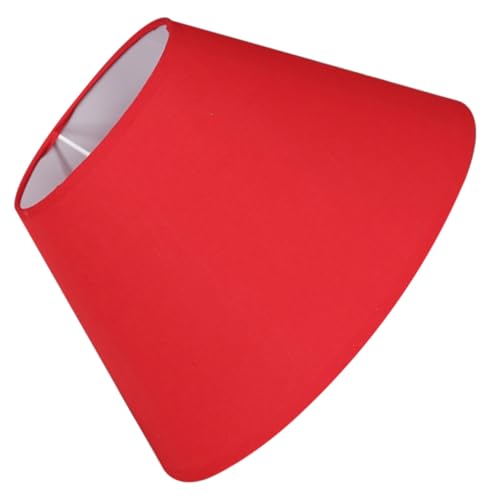 TOBBOMEY Kleiner Lampenschirm aus Stoff Fassung Retro Stil Tisch Wandleuchte Vintage Einfacher Lampenschirm in Rot für Wohnzimmer Schlafzimmer TOBBOMEY Kleiner Lampenschirm aus Stoff Fassung Retro Stil Tisch Wandleuchte Vintage Einfacher Lampenschirm in Rot für Wohnzimmer Schlafzimmer von TOBBOMEY