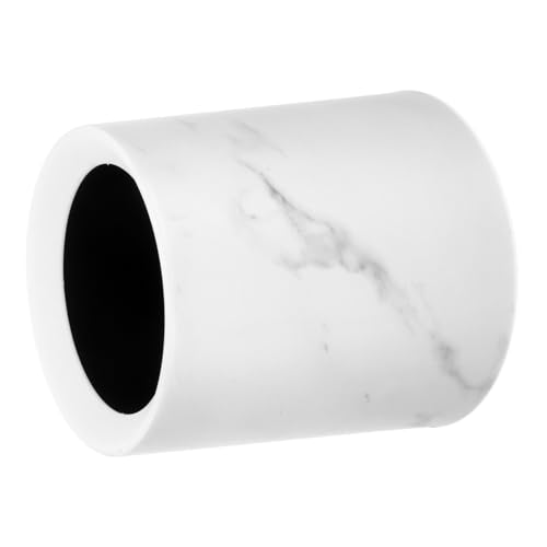 TOBBOMEY Kleiner Marmor Abfalleimer für Badezimmer Desktop Müllbehälter Kompakt Robust Leicht zu Reinigen Platzsparend Hygienisch für Küche Büro und Zuhause von TOBBOMEY