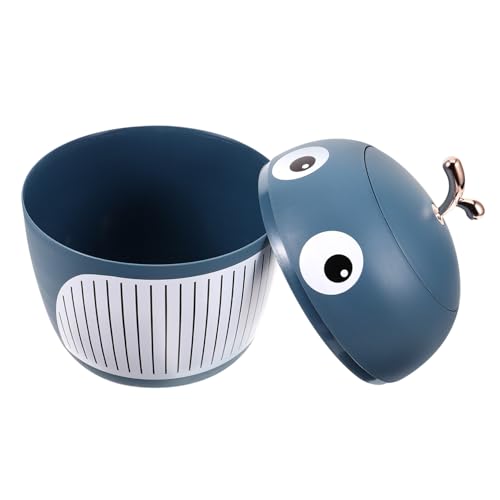 TOBBOMEY Kleiner Tischmülleimer mit Deckel Wal design Kunststoff Mini Abfalleimer für Schreibtisch Büro und Wohnzimmer Kompakt und Langlebig TOBBOMEY Kleiner Tischmülleimer mit Deckel Wal design Kunststoff Mini Abfalleimer für Schreibtisch Büro und Wohnzimmer Kompakt und Langlebig von TOBBOMEY