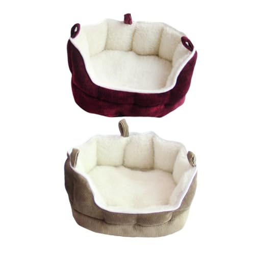 TOBBOMEY Kleintier Hängematte Sofa aus Weichem Stoff Gemütliches Schlafhaus für Frettchen Kaninchen Meerschweinchen Hamster und Mäuse Komfortables Rückzugsnest in Kaffee Einfach Zugänglich TOBBOMEY Kleintier Hängematte Sofa aus Weichem Stoff Gemütliches Schlafhaus für Frettchen Kaninchen Meerschweinchen Hamster und Mäuse Komfortables Rückzugsnest in Kaffee Einfach Zugänglich von TOBBOMEY