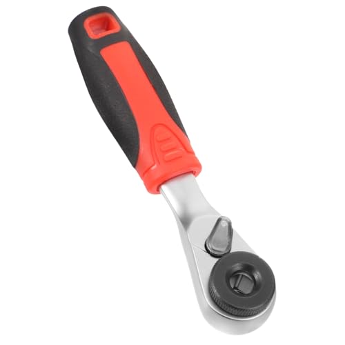 TOBBOMEY Kompakter Langlebiger Bit ratschen schraubenschlüssel aus Chrom vanadiumstahl Praktische Mini ratsche für Bremsenreparatur und Fahrzeugwartung Rutschfest und Hochbelastbar von TOBBOMEY