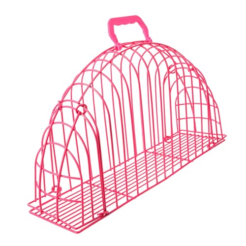 TOBBOMEY Kratzfester Katzen badekäfig aus Rostfreiem Edelstahl Atmungsaktiver Metallgeflechtkäfig für Sicheres Katzenbaden und Pflegen Praktisches Haustierzubehör für Zuhause mit von TOBBOMEY