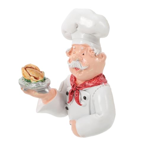 TOBBOMEY Kreativer Chef figur Wandhaken mit Starkem Kleber Vielseitiger Schlüsselhalter und Steckeraufbewahrung für Badezimmer und Spielzimmer Einfache Montage ohne Bohren Robustes von TOBBOMEY