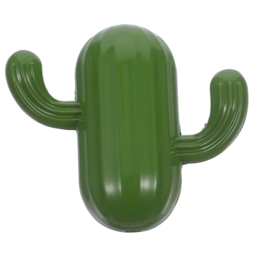 TOBBOMEY Kreativer Kaktus Wandhaken aus Langlebigem Material Praktischer Kleider Handtuchhalter Stylischer Aufbewahrungshaken für Tasche und Kleidung Grün für Wohn Badezimmer von TOBBOMEY