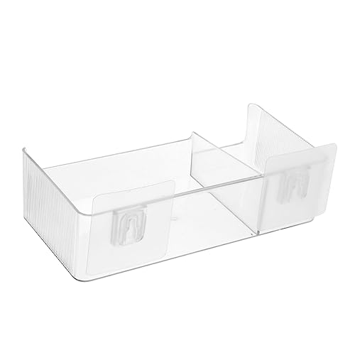 TOBBOMEY Kühlschrank Organizer Seitentür Box Transparent Groß mit Doppelkammer Frischhaltebox für Gemüse Obst Gefrierfach Aufbewahrung Behälter Küchenbox Platzsparend Leicht zu Reinigen von TOBBOMEY