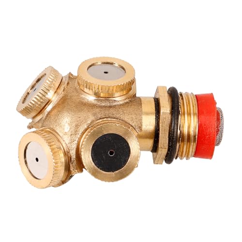 TOBBOMEY Kupferne Misting Nozzle Sprühdüse für Gartenschlauch Langlebige Rostfreie Bewässerungsdüse mit Rotation Vielseitig für Garten Landwirtschaft Gewächshaus und Outdoor nebelanlagen TOBBOMEY Kupferne Misting Nozzle Sprühdüse für Gartenschlauch Langlebige Rostfreie Bewässerungsdüse mit Rotation Vielseitig für Garten Landwirtschaft Gewächshaus und Outdoor nebelanlagen von TOBBOMEY