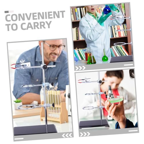TOBBOMEY Labor Ständer aus Robustem Eisen mit Stabiler Basis Korrosionsbeständig Vielseitig für Chemische Experimente Einfache Montage ohne Werkzeug Geeignet für Reagenzglasklemmen und TOBBOMEY Labor Ständer aus Robustem Eisen mit Stabiler Basis Korrosionsbeständig Vielseitig für Chemische Experimente Einfache Montage ohne Werkzeug Geeignet für Reagenzglasklemmen und von TOBBOMEY