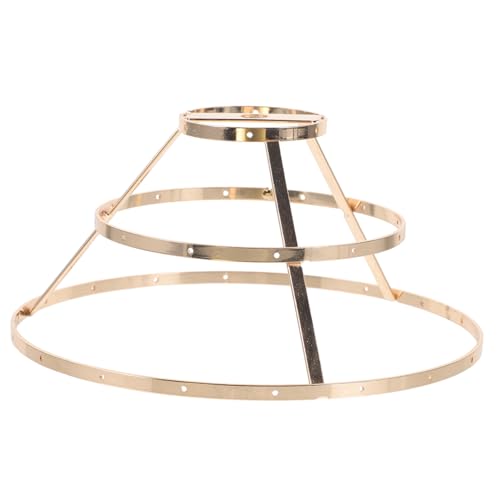 TOBBOMEY Lampenhalter aus Eisen für DIY Lampenschirme Stabiler Lampenschirmrahmen Lampenschirmring für Pendelleuchten und Tischlampen Langlebiger Lampenschirmhalter in Gold oder Silber TOBBOMEY Lampenhalter aus Eisen für DIY Lampenschirme Stabiler Lampenschirmrahmen Lampenschirmring für Pendelleuchten und Tischlampen Langlebiger Lampenschirmhalter in Gold oder Silber von TOBBOMEY
