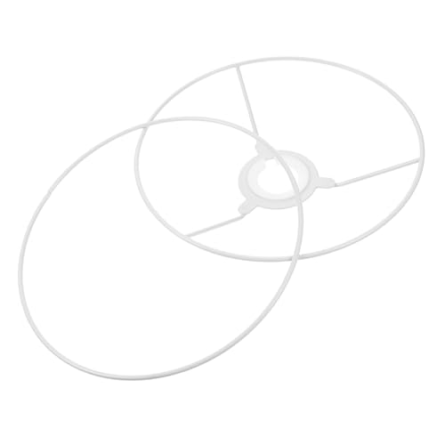 TOBBOMEY Lampenring Metall DIY Lampenschirmrahmen Stabil für Kronleuchter Stehlampen und Tischleuchten Vielseitig Einsetzbar Hochwertiger Lampenschirmhalter von TOBBOMEY