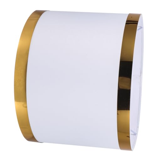 TOBBOMEY Lampenschirm Trommel Form Weiß Leinenstoff Ersatzschirm für Tisch Stehlampe Langlebig Lichtdiffusierend Passend für Traditionelle und Moderne Wohnstile von TOBBOMEY