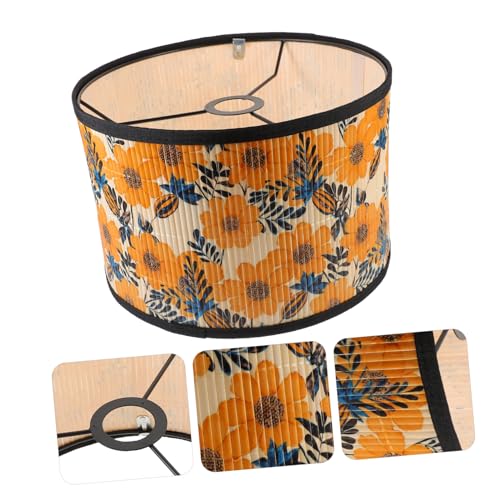 TOBBOMEY Lampenschirm Trommelform mit Zartem Druck Warmweißes Licht Langlebiger Lampenüberzug für Hängelampe und Deckenleuchte für Schlafzimmer und Wohnzimmer Dekoration TOBBOMEY Lampenschirm Trommelform mit Zartem Druck Warmweißes Licht Langlebiger Lampenüberzug für Hängelampe und Deckenleuchte für Schlafzimmer und Wohnzimmer Dekoration von TOBBOMEY