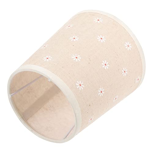TOBBOMEY Lampenschirm aus Stoff mit Blumendesign Ersatzschirm für Tischlampe Lampenschirm für Schlafzimmer Wohnzimmer Arbeitszimmer Eleganter Blumenmuster bezug von TOBBOMEY