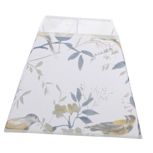 TOBBOMEY Lampenschirm mit Vogelmotiv Stoff Lampenschirm Quadratisch Ersatzschirm für Tisch Deckenleuchte Wohnzimmer Stilvoll und Einfach zu Montieren TOBBOMEY Lampenschirm mit Vogelmotiv Stoff Lampenschirm Quadratisch Ersatzschirm für Tisch Deckenleuchte Wohnzimmer Stilvoll und Einfach zu Montieren von TOBBOMEY