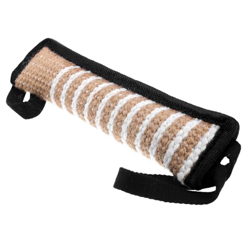 TOBBOMEY Langlebiges Hundebiss Jute Kauspielzeug aus Robustem für Große Hunde Interaktives Beißkissen zur Zahnpflege Widerstandsfähiges Tauziehspielzeug für Spielerisches Training und TOBBOMEY Langlebiges Hundebiss Jute Kauspielzeug aus Robustem für Große Hunde Interaktives Beißkissen zur Zahnpflege Widerstandsfähiges Tauziehspielzeug für Spielerisches Training und von TOBBOMEY