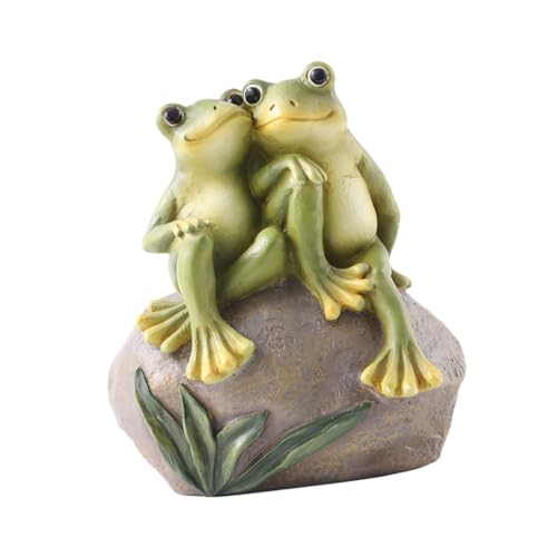 TOBBOMEY Liebespaar Resin Frosch Gartenfigur Gartendeko Figur Außendekoration Wetterfest Lebensecht Handlich für Gartenlandschaft und Wiesen Dekorationsszene TOBBOMEY Liebespaar Resin Frosch Gartenfigur Gartendeko Figur Außendekoration Wetterfest Lebensecht Handlich für Gartenlandschaft und Wiesen Dekorationsszene von TOBBOMEY