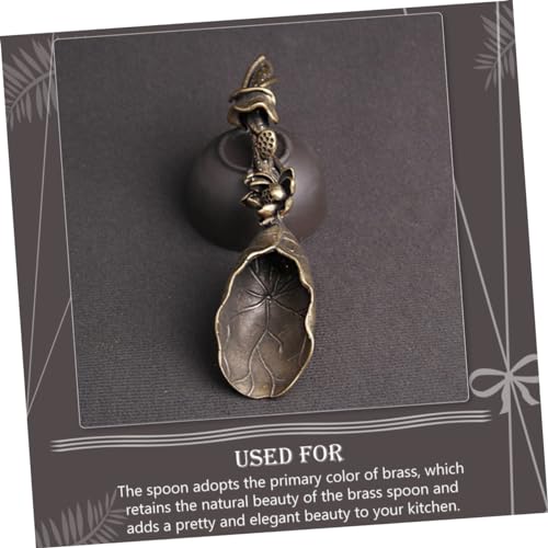 TOBBOMEY Lotusförmiger Tee löffel aus Messing Dekorativer Kleiner Teeschaufel für Teeliebhaber für Teezeremonien Küchenutensil und Geschenk für Freundin und Kaffeeenthusiasten TOBBOMEY Lotusförmiger Tee löffel aus Messing Dekorativer Kleiner Teeschaufel für Teeliebhaber für Teezeremonien Küchenutensil und Geschenk für Freundin und Kaffeeenthusiasten von TOBBOMEY