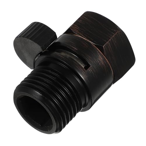 TOBBOMEY Messing Absperrventil Duschkopf Wasserstopper Schwarz Handliches Flow Control Ventil für Wasserdruckregulierung Rostbeständig Einfache Montage für Handbrause und Bidet Sprüher TOBBOMEY Messing Absperrventil Duschkopf Wasserstopper Schwarz Handliches Flow Control Ventil für Wasserdruckregulierung Rostbeständig Einfache Montage für Handbrause und Bidet Sprüher von TOBBOMEY