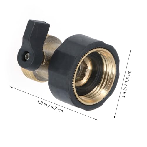 TOBBOMEY Messing-gartenschlauchverbinder Mit Absperrventil -einlassgewinde Komfortgriff Zur Wasserflusskontrolle Für Bewässerungssysteme Und Sprinkler TOBBOMEY Messing-gartenschlauchverbinder Mit Absperrventil -einlassgewinde Komfortgriff Zur Wasserflusskontrolle Für Bewässerungssysteme Und Sprinkler von TOBBOMEY