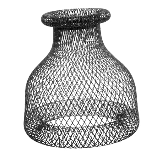 TOBBOMEY Metall Lampenschirm Vintage Stil Metallgitter Lampenschirm Ersatz für Wand Deckenleuchten Robustes Eisen Vielseitig für Wohnzimmer Schlafzimmer Küche Cafés Geeignet von TOBBOMEY