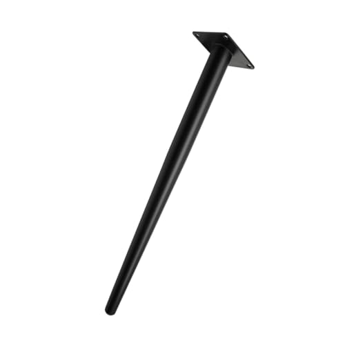 TOBBOMEY Metall Möbelfüße Schwarz Runde Konische Tisch Sofabeine Robuste Möbelbeine für Schrank Kommode DIY Möbel Stabile Tragekraft Modernes Design von TOBBOMEY