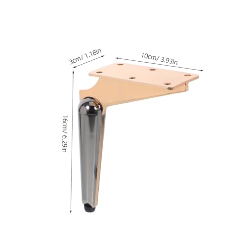 TOBBOMEY Metall Möbelfüße Sofa Schrankbeine aus Robustem Material für Erhöhte Stabilität und Feuchtigkeitsschutz Modernes Design für Wohn Badezimmermöbel von TOBBOMEY