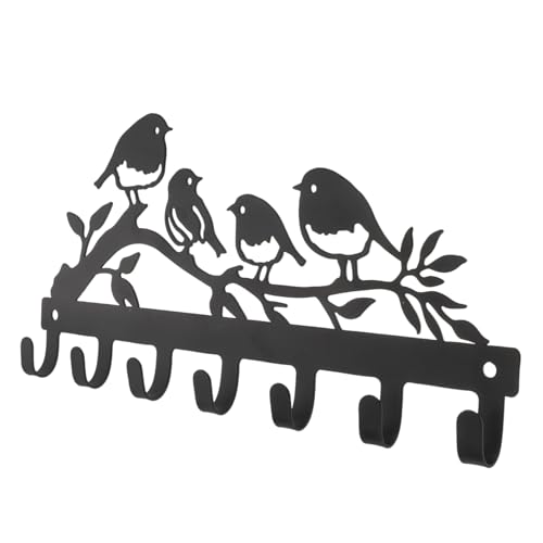 TOBBOMEY Metall Wandhaken Vogelmotiv Dekorativ Schlüsselhalter Robust für Wohnzimmer Flur Küche Multifunktional zur Schlüssel Taschenaufbewahrung TOBBOMEY Metall Wandhaken Vogelmotiv Dekorativ Schlüsselhalter Robust für Wohnzimmer Flur Küche Multifunktional zur Schlüssel Taschenaufbewahrung von TOBBOMEY
