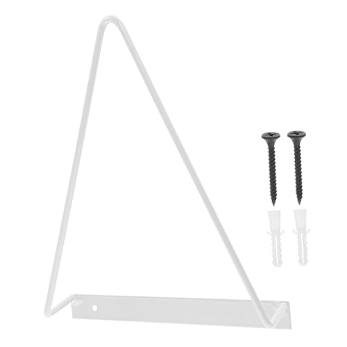 TOBBOMEY Metall Wandregal Dreieckig für Schallplatten und Magazine Stabiler Vinyl album Halter Wandmontage Aufbewahrung für Büro Wohnzimmer und Schule Schwarzer Wandplattenhalter Organizer von TOBBOMEY